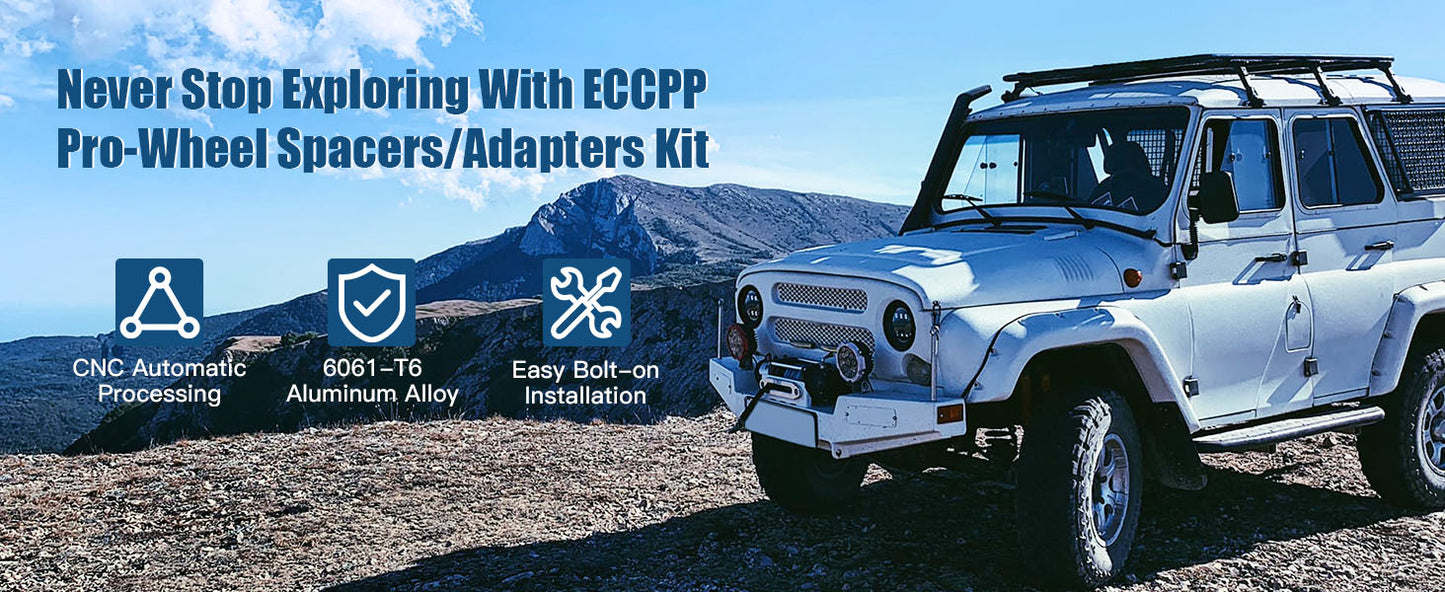 2PCS 2 inch 50mm Wheel Spacers 5x4.5 to 5x4.5 5x114.3mm fit 1984-2001 fit Jeep Cherokee|1987-2006 fit Jeep Wrangler|2002-2013 fit Jeep Liberty|1991-2019 fit Ford Explorer