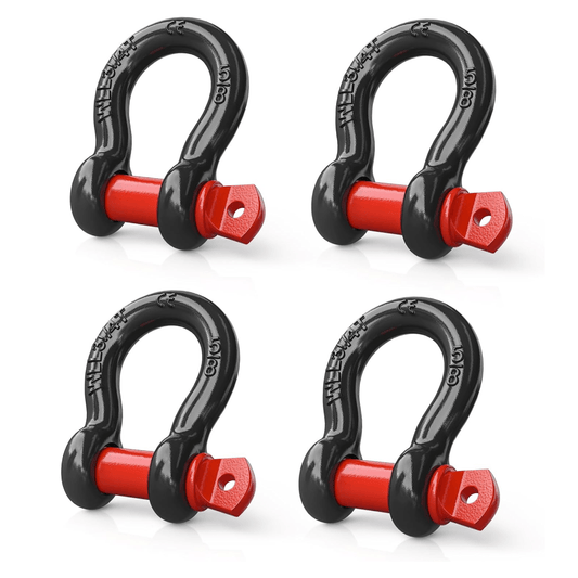5/8 Inch D-Ring Shackle 4 Packs Nilight