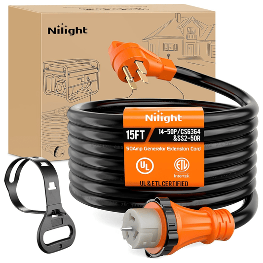 50Amp 15FT Generator Extension Cord Nilight