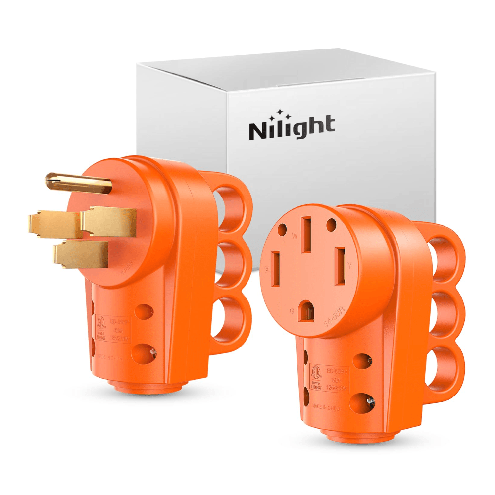 50Amp RV Replacement Male Plug Female Plug Nilight