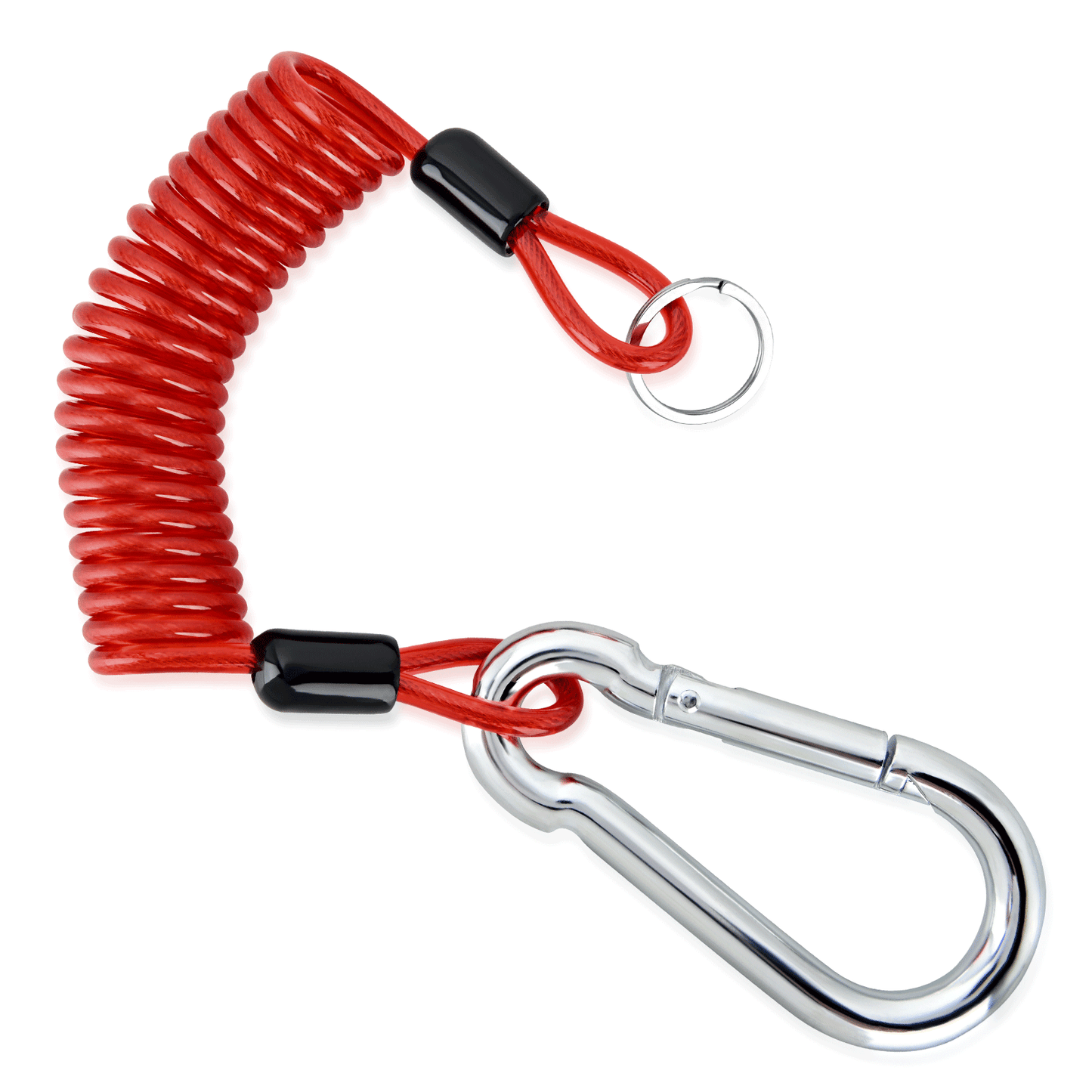 Wiring Harness Kit 4FT Breakaway Trailer Cable Stainless Steel Spring Towing Coiled Wire