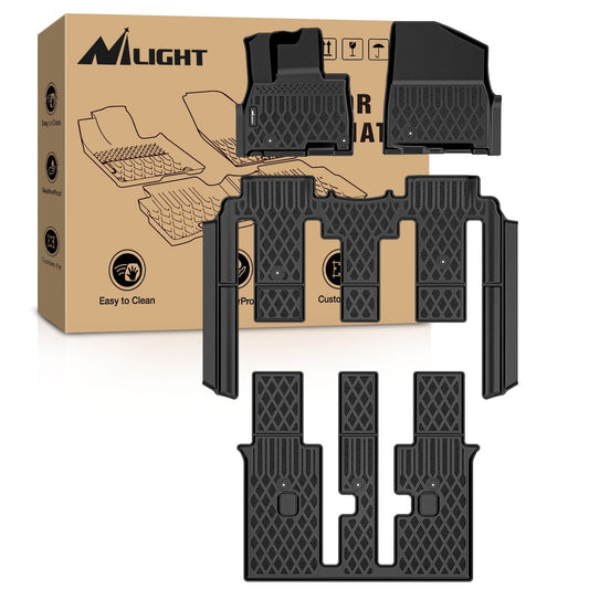 Floor Mat 2025 2026 Kia Carnival Hybrid 8 Seat TPE Floor Mats