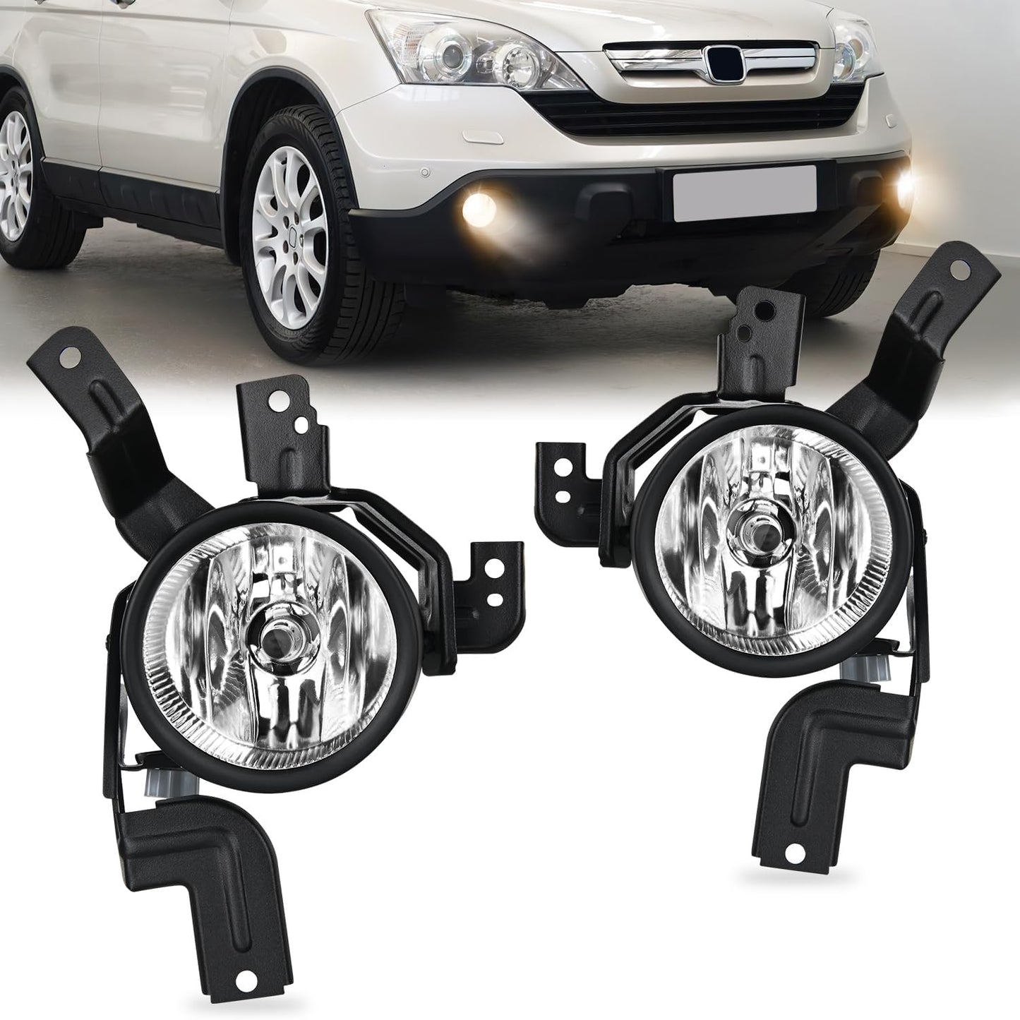 2007 2008 2009 Honda CRV EX EX-L LX Fog Lights Assembly Clear Lens Fog Lights - Top Tuning Boost