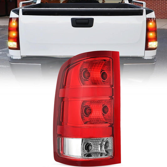 2007 2008 2009 2010 2011 2012 2013 GMC Sierra 1500 2500HD 3500HD Tail light Assembly Rear Lamp Replacement OE Style Driver Side Tail Lights - Top Tuning Boost
