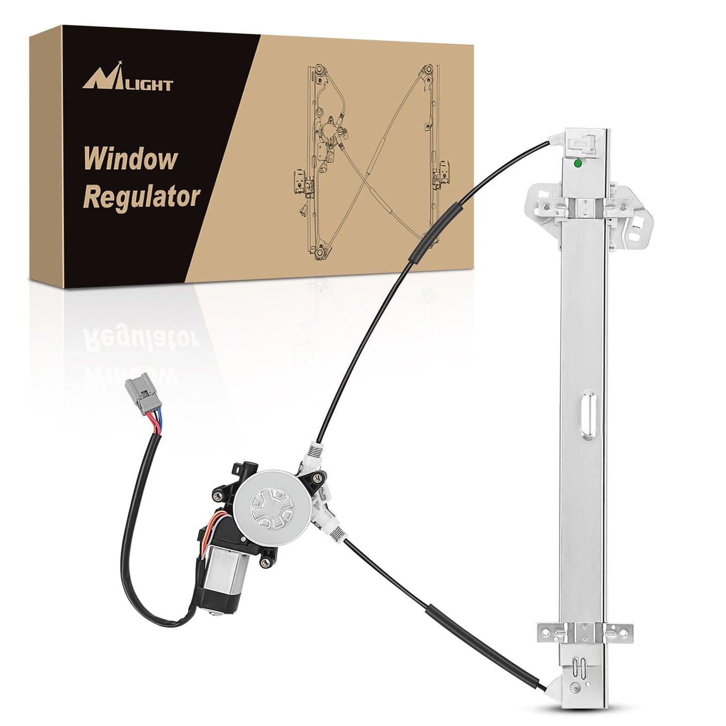 Window Regulator Power Window Regulator with Motor Assembly Replacement for Honda CR-V 2002 2003 2004 2005 2006, Front Driver Side, 741-302