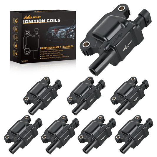 ignition coil pack 8pcs Ignition Coil Pack UF413 Fit for Chevy Silverado 1500 2500 HD Tahoe Suburban Avalanche Express Corvette Camaro Impala GMC Yukon Cadillac Escalade Pontiac 5.3 6.0L V8 Engine