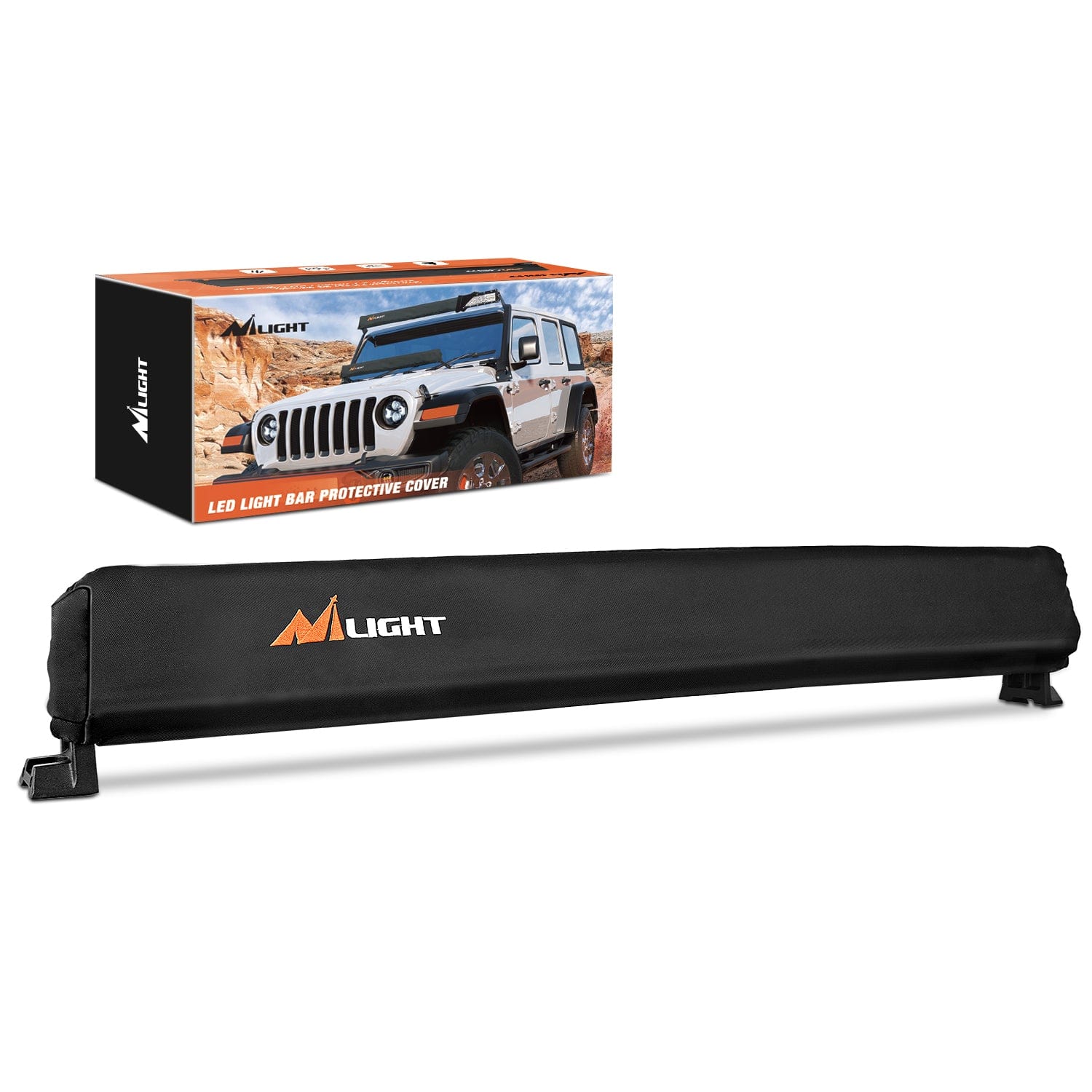 LED Light Bar Cover 32 Inches Black Nylon Protective Sleeve Universal Fit Straight and Curved Bar Waterproof Dustproof Scratch-Proof Light Cover for Driving Off Road Lights Light Bars - Top Tuning Boost