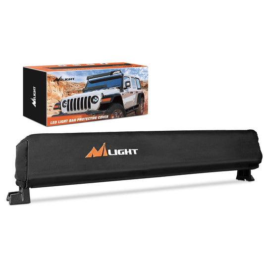 LED Light Bar Cover 22 Inches Black Nylon Protective Sleeve Universal Fit Straight and Curved Bar Waterproof Dustproof Scratch-Proof Light Cover for Driving Off Road Lights Light Bars - Top Tuning Boost