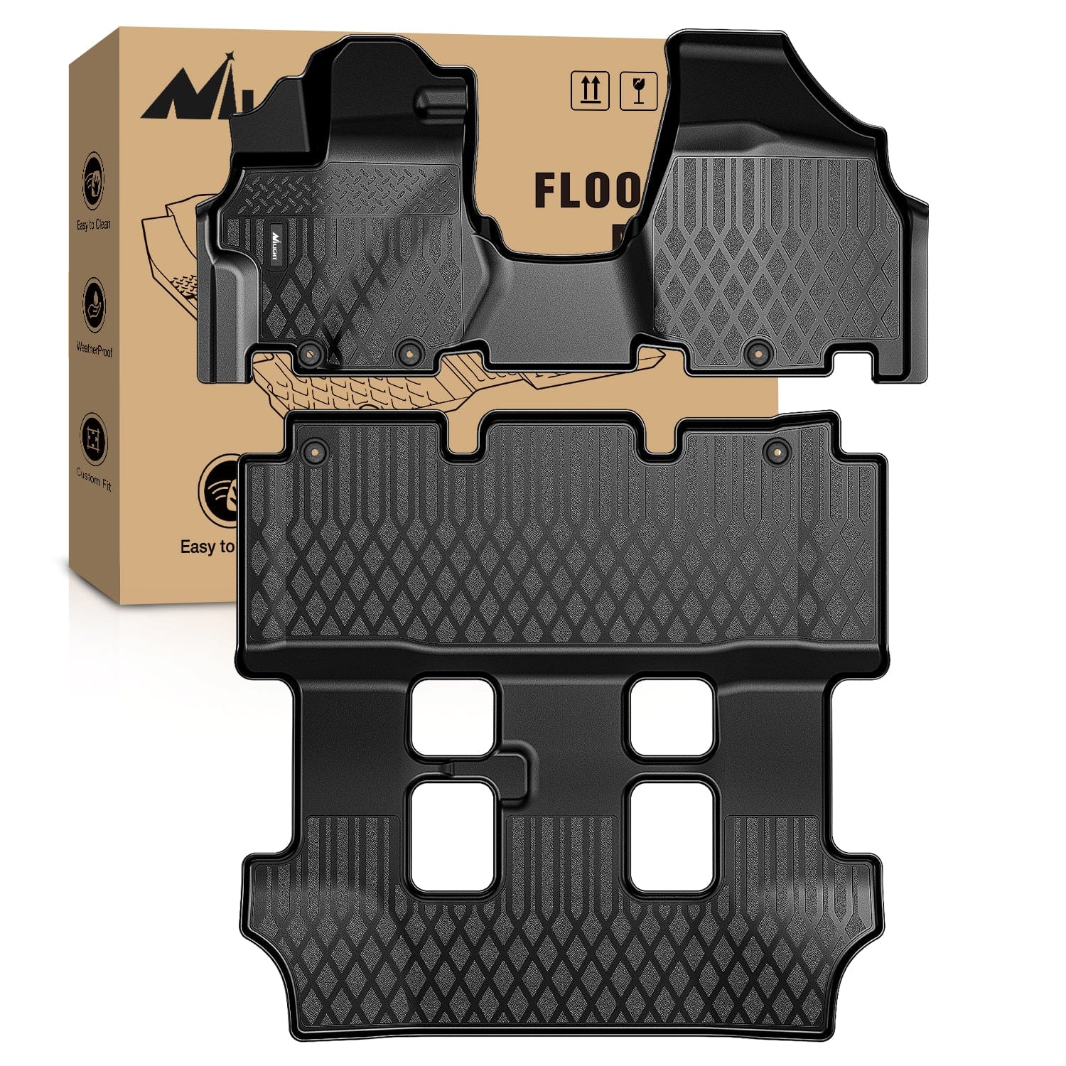 Floor Mat 2011 2012 2013 2014 2015 2016 2017 Honda Odyssey TPE Floor Mats