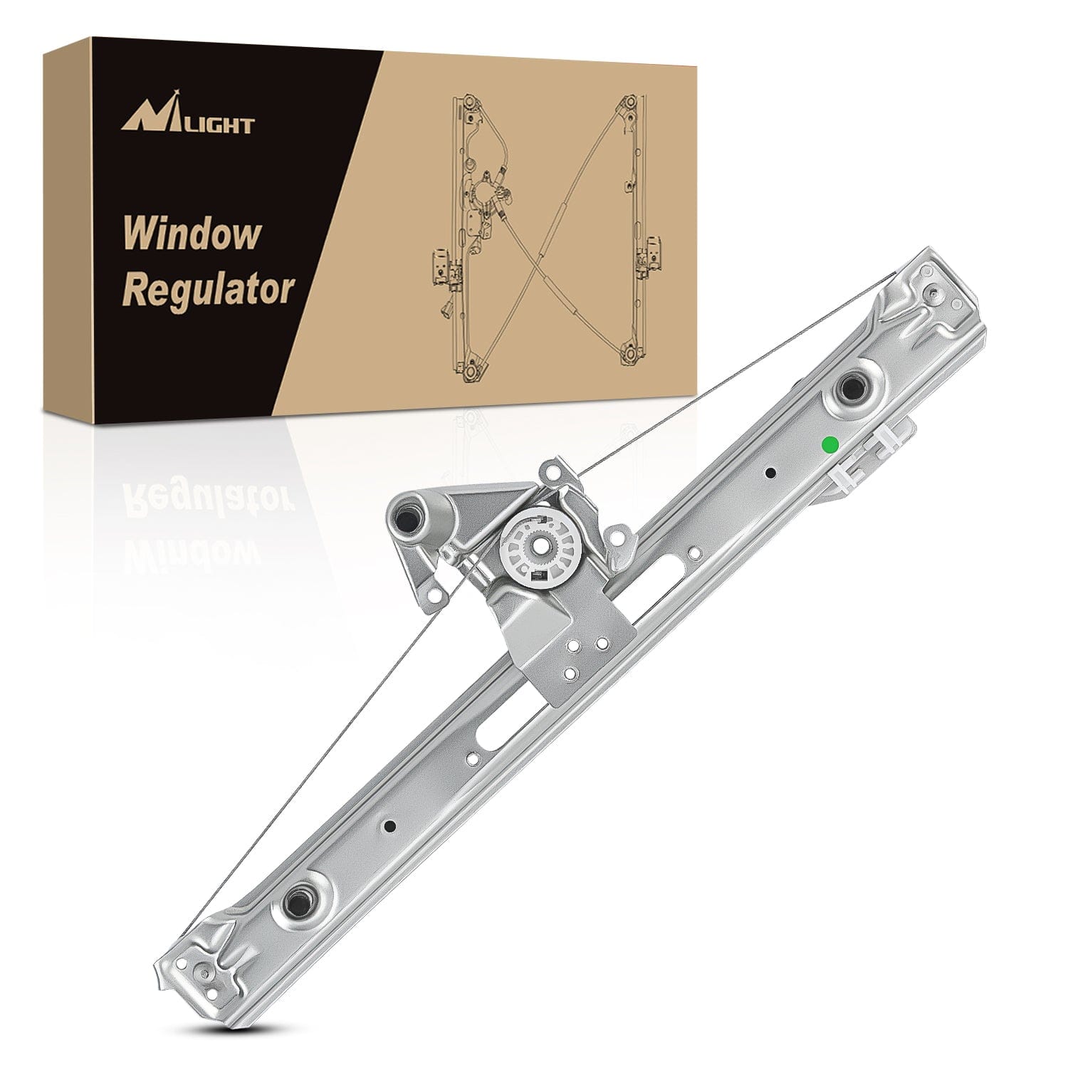 Window Regulator 740-480 Rear Driver Side Window Regulator with Motor, Compatible with 1999¨C2005 BMW E46 323i 328i 325i 325xi 330i 330xi (Sedan/Wagon Only), Power Window Lift Assembly, OE Replacement