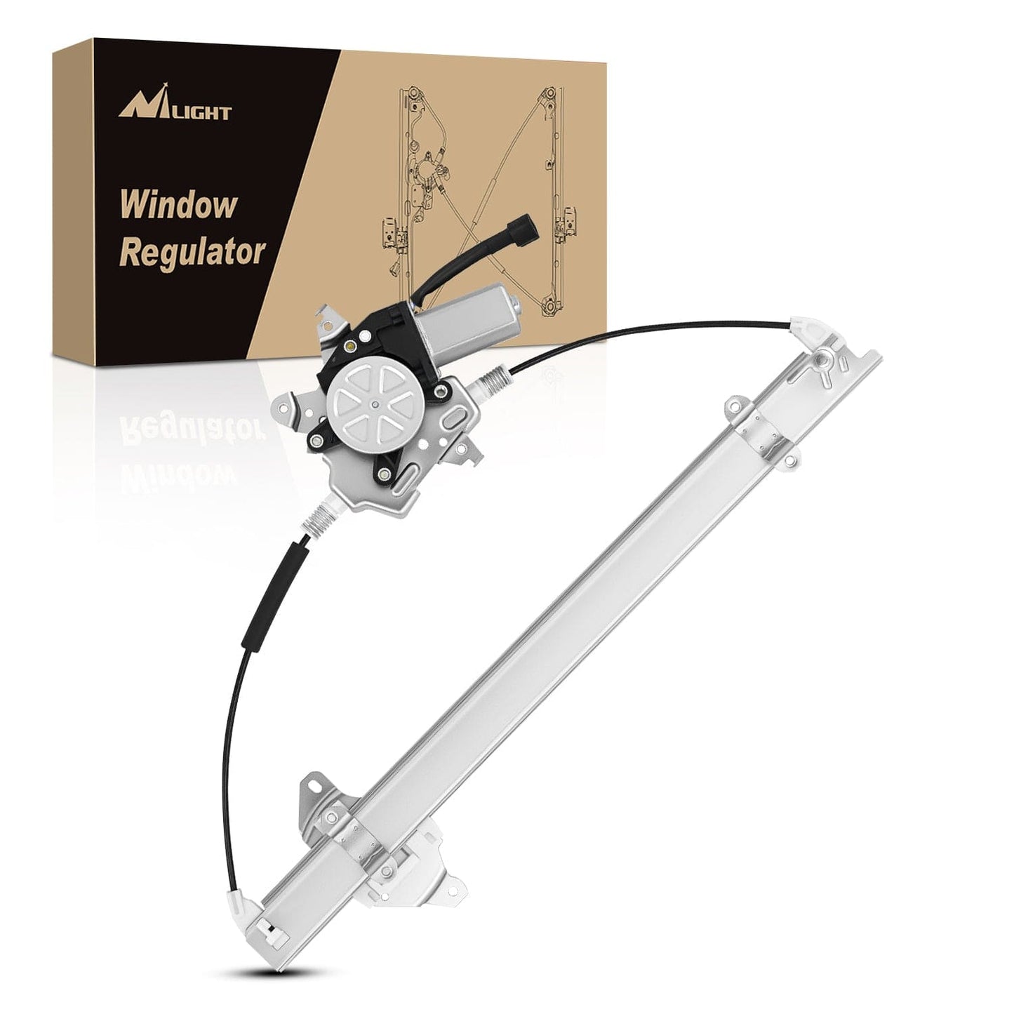 Window Regulator Front Passenger Window Regulator with Motor, Compatible with Nissan Frontier 2005 2006 2007 2008 2009 2010 2011 2012 2013 2014 2015, Power Window Lift Motor Assembly, 741-349