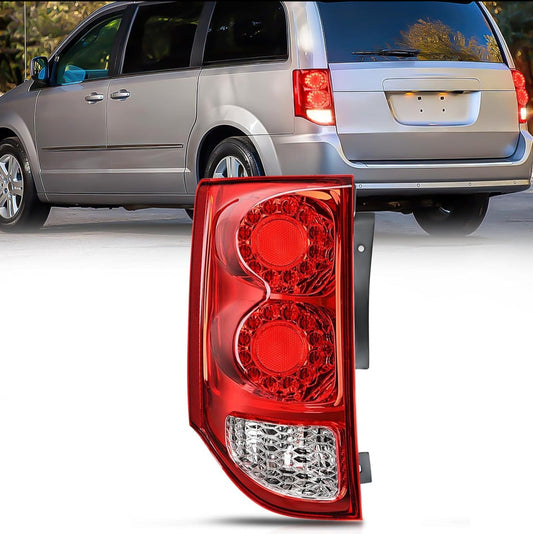 2011 2012 2013 2014 2015 2016 2017 2018 2019 2020 Dodge Grand Caravan Tail light Assembly Rear Lamp Replacement OE Style Driver Side Tail Lights - Top Tuning Boost