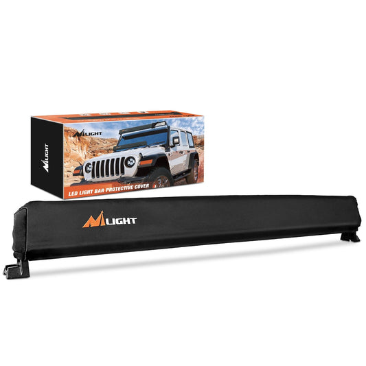 LED Light Bar Cover 42 Inches Black Nylon Protective Sleeve Universal Fit Straight and Curved Bar Waterproof Dustproof Scratch-Proof Light Cover for Driving Off Road Lights Light Bars - Top Tuning Boost