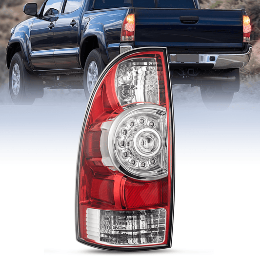 2005 2006 2007 2008 2009 2010 2011 2012 2013 2014 2015 Toyota Tacoma Tail light Assembly Rear Lamp Replacement LED Lens Driver Side Tail Lights - Top Tuning Boost