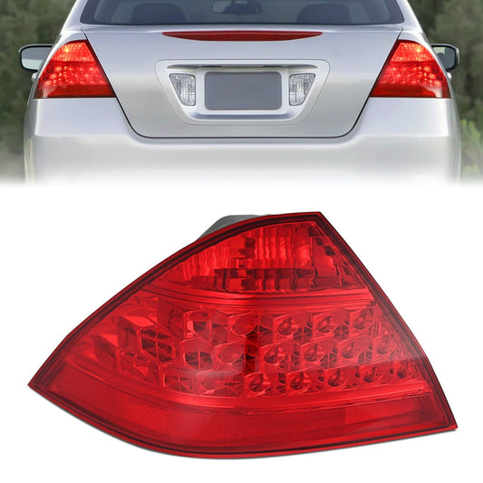 Taillight Assembly Compatible with 2006 2007 Honda Accord 4 Door Sedan Excluding Hybrid Rear Lamp Replacement OE Style Driver Side Tail Lights - Top Tuning Boost