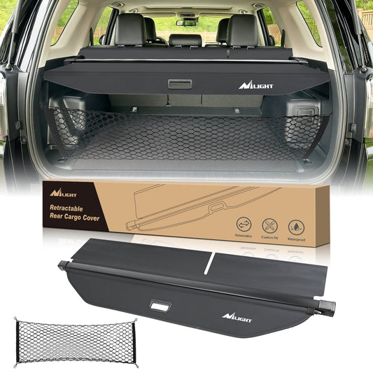 Trunk Cargo Cover Trunk Cargo Cover Toyota 4runner 2010-2021 2022 2023 2024, Retractable Privacy Security Shield Shade Rear Trunk Cover, with Trunk Storage Net