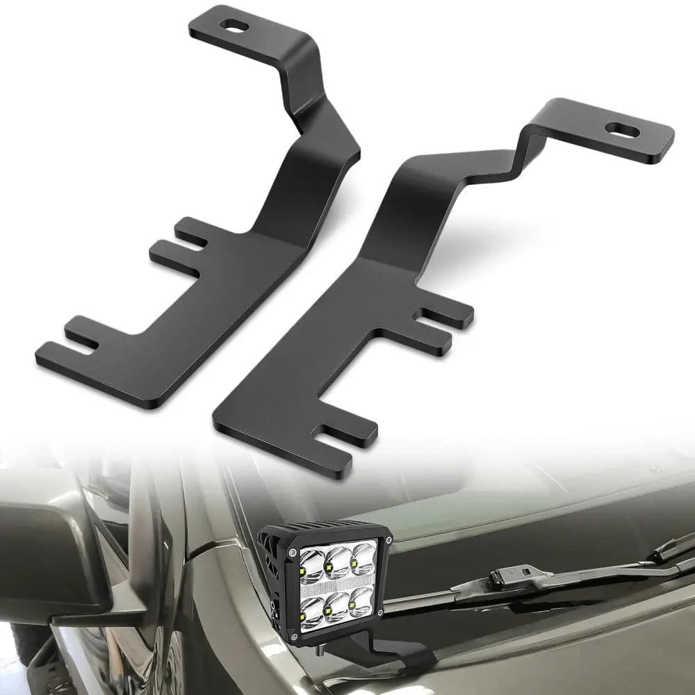 Ditch Light Hood Hinges Mounts For 2015-2022 Chevy Colorado 2015-2021 GMC Canyon Headlights - Top Tuning Boost