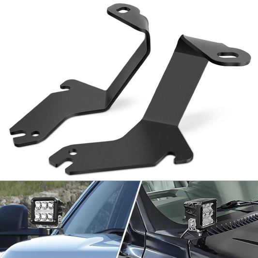 Ditch Light Hood Hinges Mounts For 1999-2006 Chevrolet Silverado Tahoe Suburban GMC Sierra Yukon Headlights - Top Tuning Boost