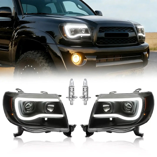 2005-2011 Toyota Tacoma LED Headlight Assemblies Pair – OE-Style Replacement