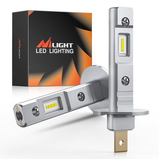 H1 Xenon LED Fog Light Bulbs EF1 Series 6000K | 2 BULBS Fog Lights - Top Tuning Boost