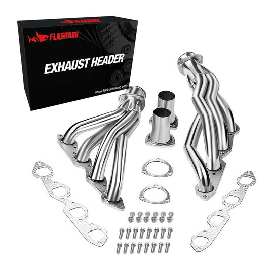 Exhaust Header for 1965-1972 Chevrolet/Chevy Camaro, Nova, Bel Air, Biscayne, Impala 396/402/427/454 - Short Tube
