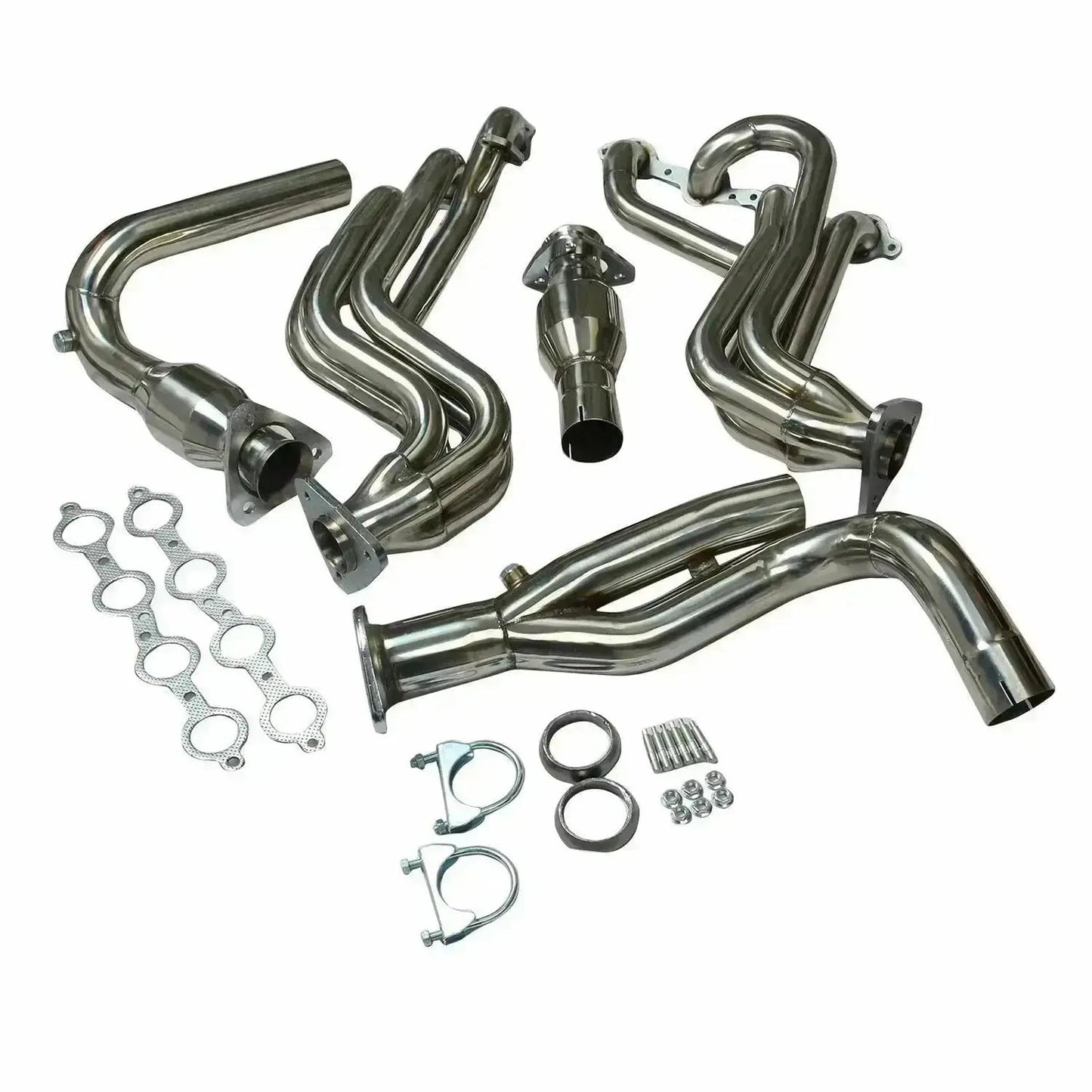 Exhaust Header for 1999-2006 Chevy Avalanche/Suburban/Tahoe GMC Sierra/Yukon GMT800 4.8L 5.3L 6.0L V8 Engine （with EGR Valve）