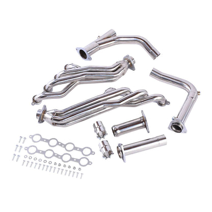 Long Tube Headers for 2007-2014 Silverado Suburban Sierra 4.8L 5.3L 6.0L 6.2L 2WD