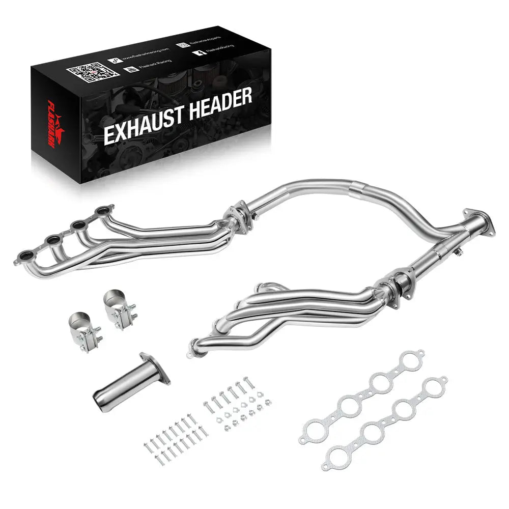 Long Tube Headers for 2007-2014 Silverado Suburban Sierra 4.8L 5.3L 6.0L 6.2L 2WD