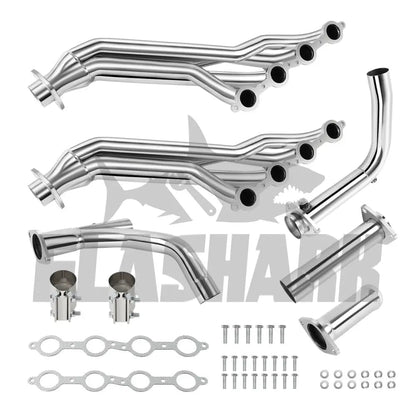 Long Tube Headers for 2007-2014 Silverado Suburban Sierra 4.8L 5.3L 6.0L 6.2L 2WD