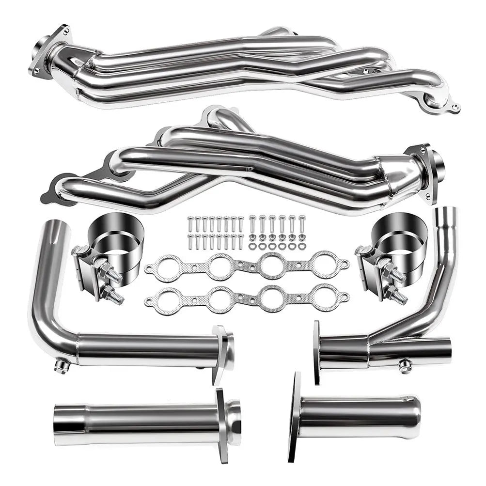 Long Tube Headers for 2007-2014 Silverado Suburban Sierra 4.8L 5.3L 6.0L 6.2L 2WD