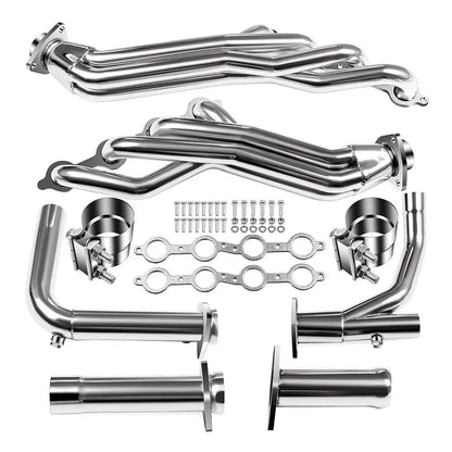 Long Tube Headers for 2007-2014 Silverado Suburban Sierra 4.8L 5.3L 6.0L 6.2L 2WD