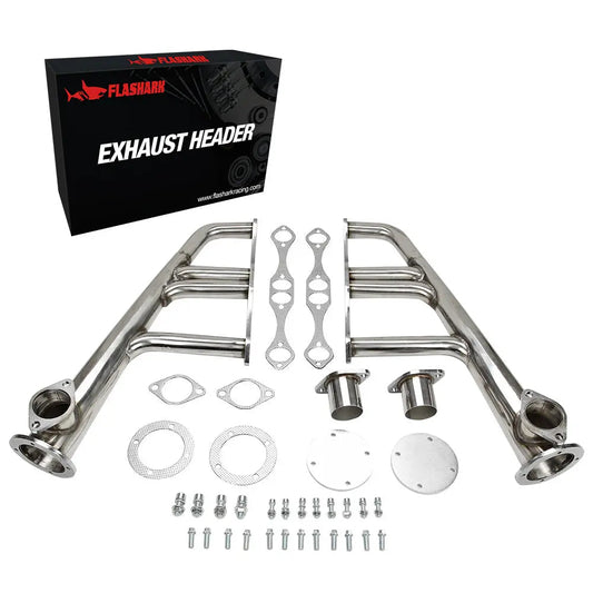 Exhaust Header for 1965-1974 Chevy SBC 265-400 V8 Including D-port ZZ-4 Style Heads (not LT-1)