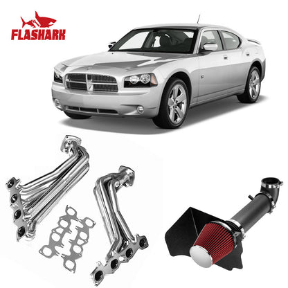 Exhaust Headers for 2005-2011 Chrysler 300C/S & Dodge Challenger/Charger/Magnum 5.7L/6.1L Hemi V8