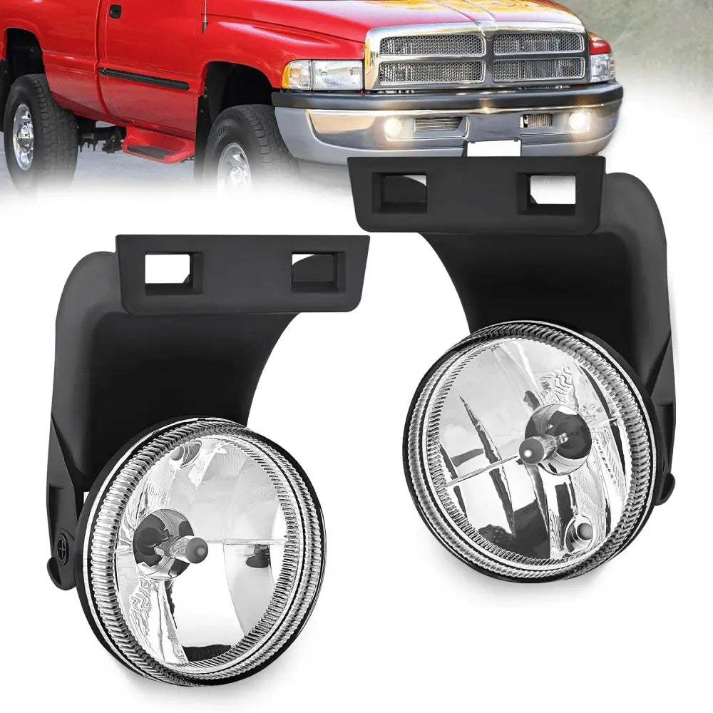 1994 1995 1996 1997 1998 1999 2000 2001 Dodge Ram 1500 1994 1995 1996 1997 1998 1999 2000 2001 2002 Dodge Ram 2500 3500 Fog Lights Assembly Clear Lens Fog Lights - Top Tuning Boost