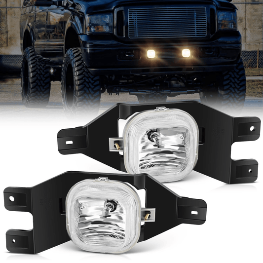 1999 2000 2001 2002 2003 2004 Ford F250 F350 F450 F550 Super Duty 2001 2002 2003 2004 Ford Excursion Fog Lights Assembly H10 42W Bulbs Fog Lights - Top Tuning Boost