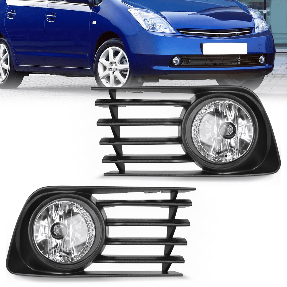 2004 2005 2006 2007 2008 2009 Toyota Prius Fog Lights Assembly Clear Lens Fog Lights - Top Tuning Boost