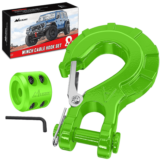 3/8 inch Grade 70 Winch Hook Green Nilight