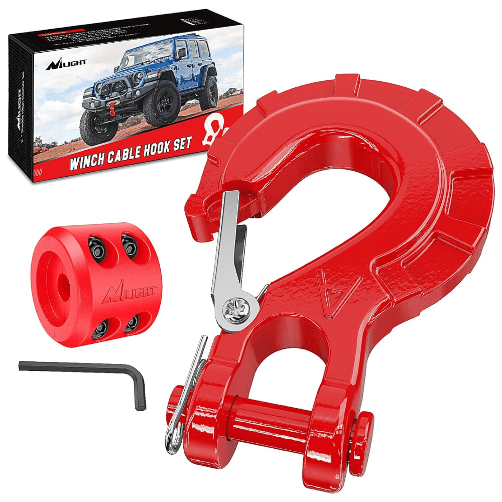3/8 inch Grade 70 Winch Hook Red Nilight