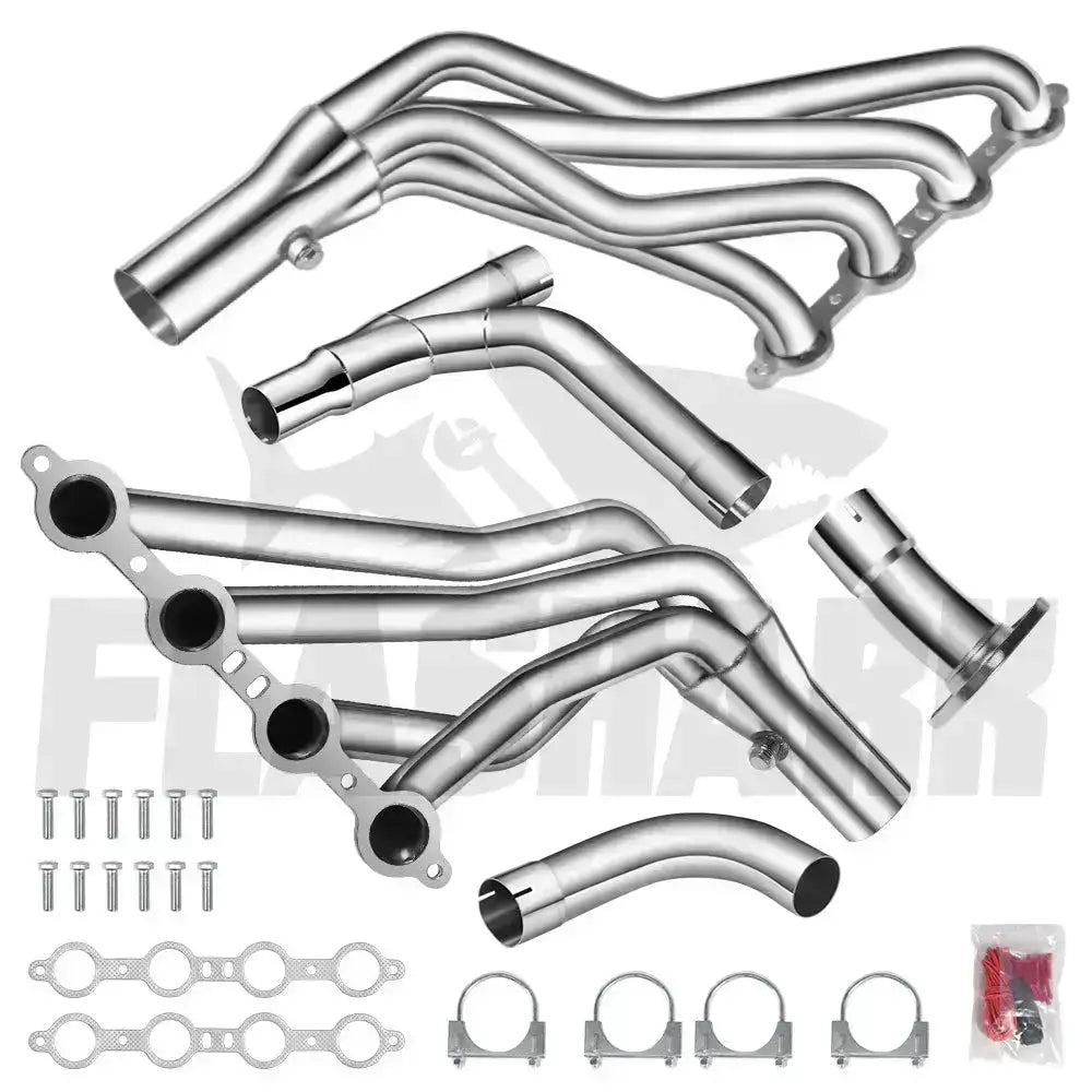 Long Tube Headers for 1999-2006 Chevy Silverado/Avalanche/GMC Sierra 1500 4.8L/5.3L/6.0L with Optional Cold Air Intake