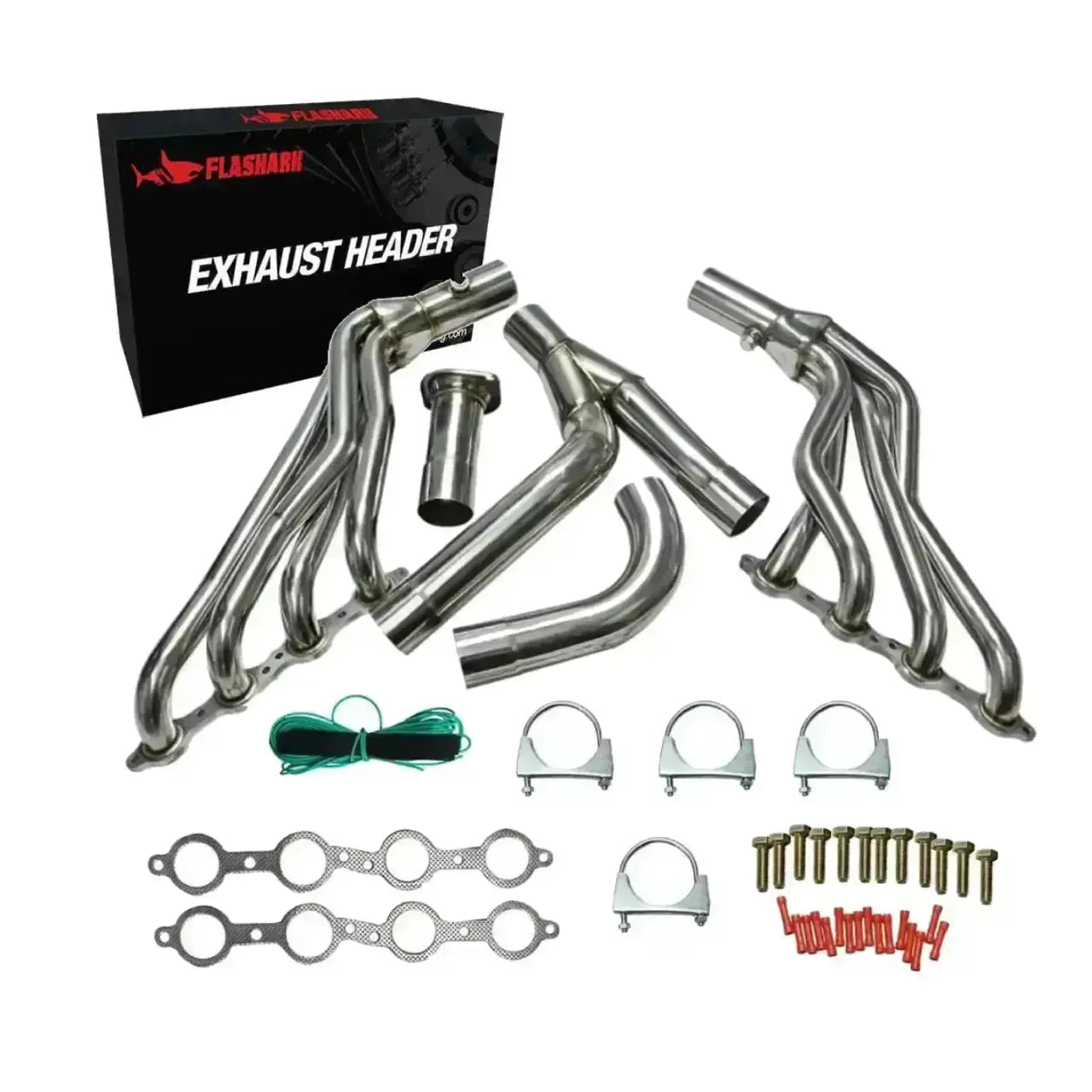 Long Tube Headers for 1999-2006 Chevy Silverado/Avalanche/GMC Sierra 1500 4.8L/5.3L/6.0L with Optional Cold Air Intake
