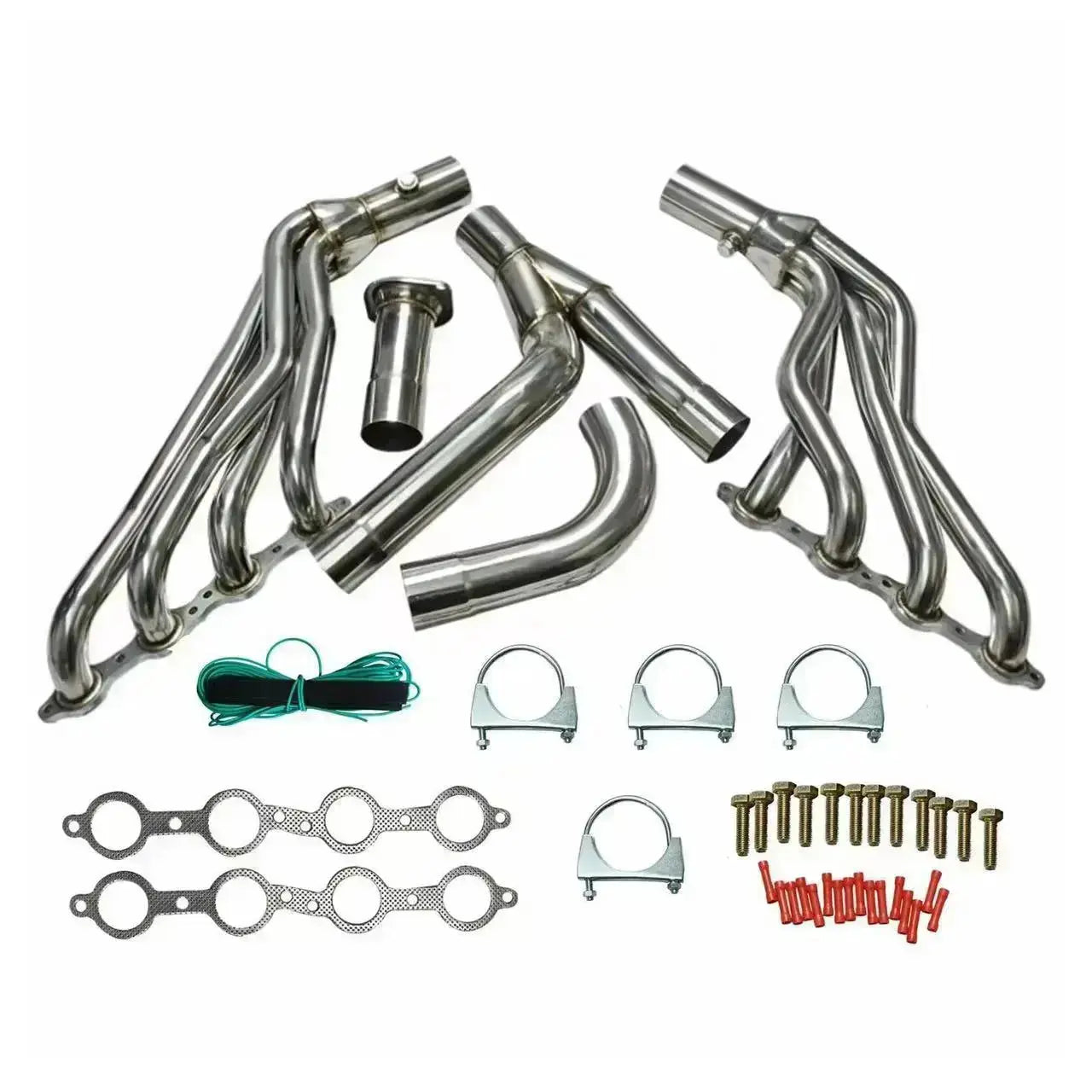 Long Tube Headers for 1999-2006 Chevy Silverado/Avalanche/GMC Sierra 1500 4.8L/5.3L/6.0L with Optional Cold Air Intake