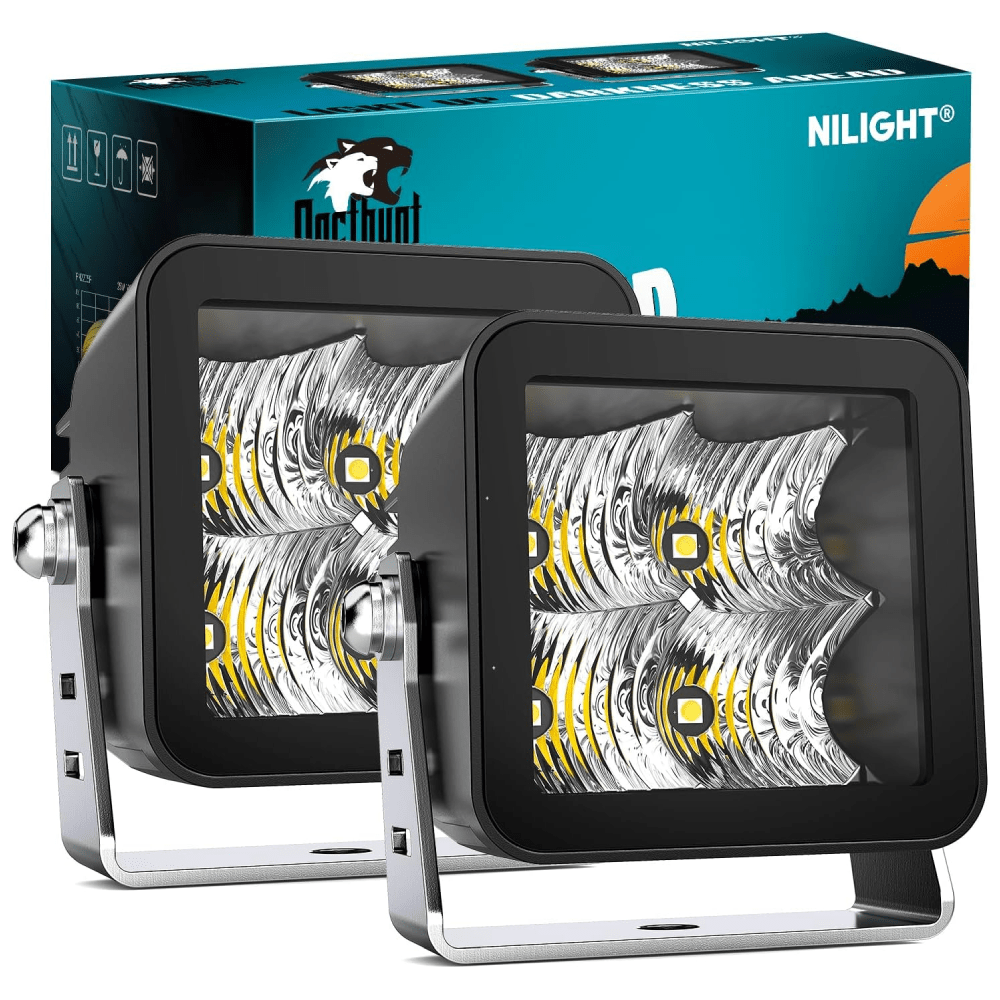 3 Inch 4LED Built-in EMC Flood LED Pod Lights (Pair) Headlights - Top Tuning Boost