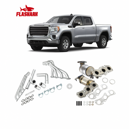 Long Tube Headers For 2014-2017 Chevy Silverado 1500/Tahoe GMC Sierra 150/Yukon Cadillac Escalade 5.3L 6.2L V8 | 2WD 4WD