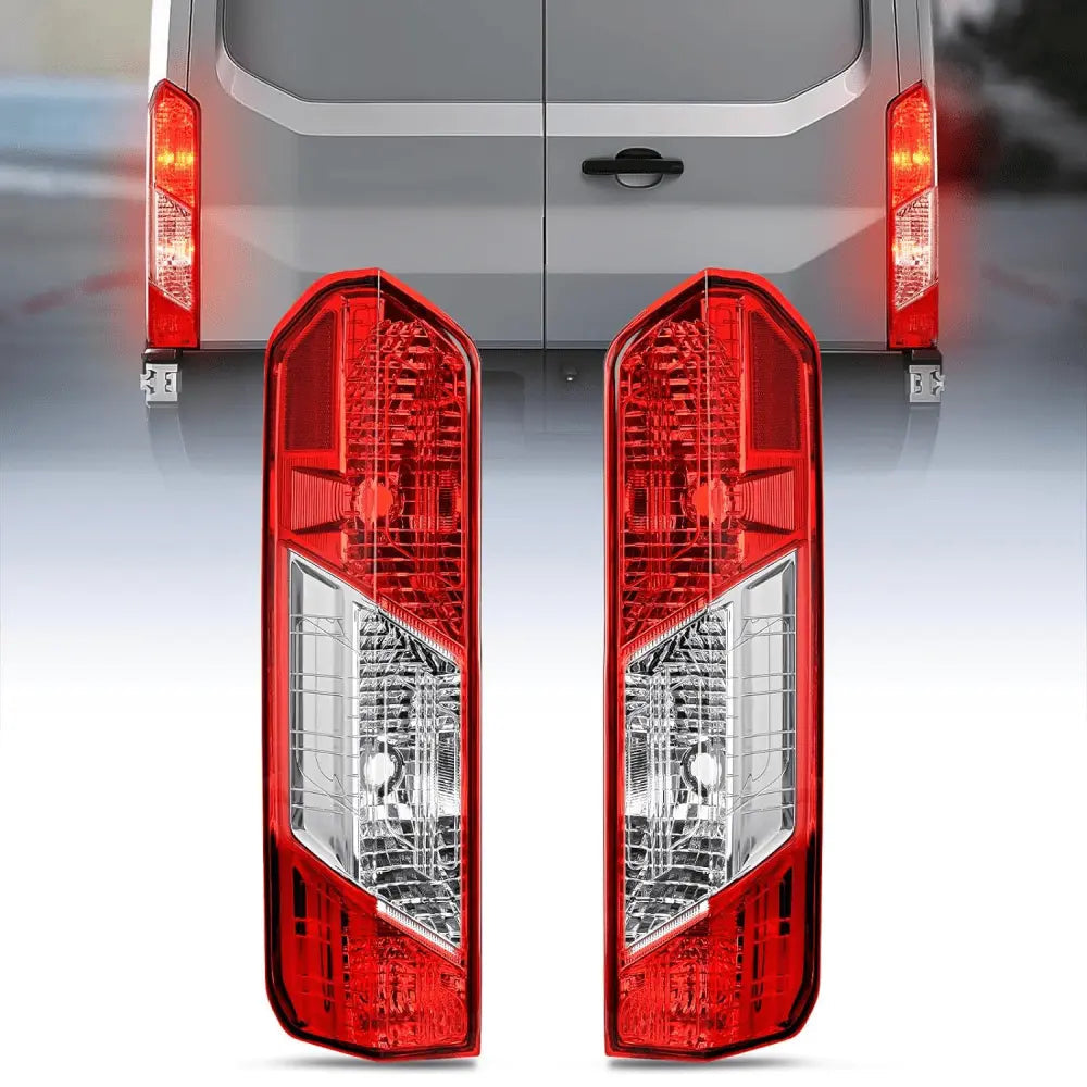 2015 2016 2017 2018 2019 2020 2021 2022 2023 Ford Transit 150 250 350 350HD Tail light Assembly Rear Lamp Replacement OE Style Driver Passenger Side Tail Lights - Top Tuning Boost