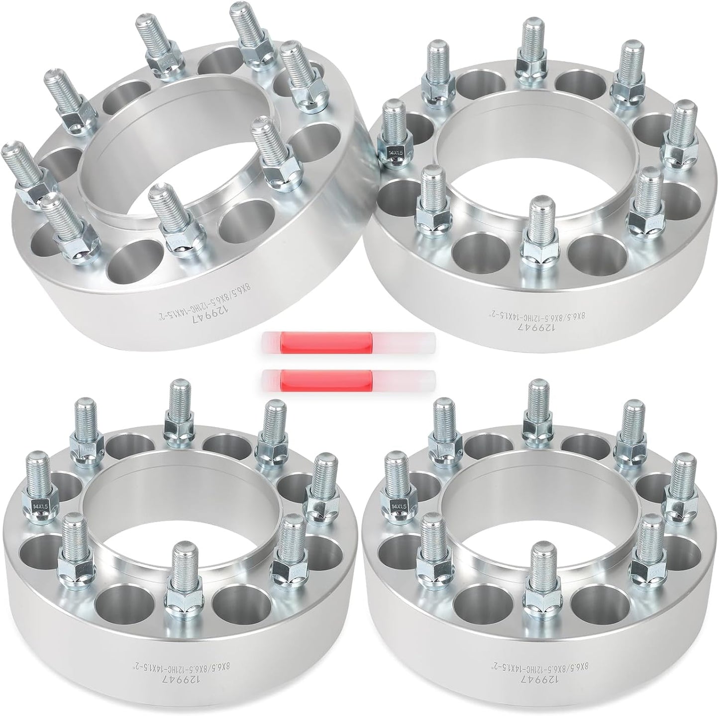 2 inch Hubcentric Wheel Spacers 8x6.5 to 8x6.5 Wheel Spacers Fit Ram 2500 3500 with 14x1.5 121mm 4Pcs