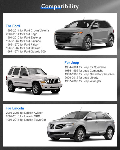 2PCS 2 inch 50mm Wheel Spacers 5x4.5 to 5x4.5 5x114.3mm fit 1984-2001 fit Jeep Cherokee|1987-2006 fit Jeep Wrangler|2002-2013 fit Jeep Liberty|1991-2019 fit Ford Explorer