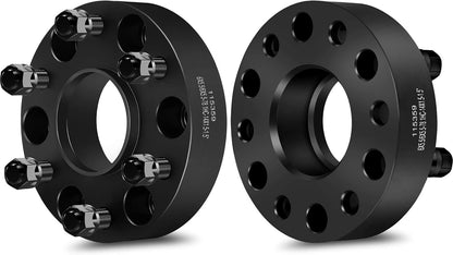 2PCS 6 Lug Hub Centric Wheel Spacers 1.5 inch 6x5.5 to 6x5.5 6x139.7mm to 6x139.7mm fit Chevrolet Silverado 1500 fit Chevrolet Suburban Avalanche Express 1500 Tahoe with 14x1.5 Studs