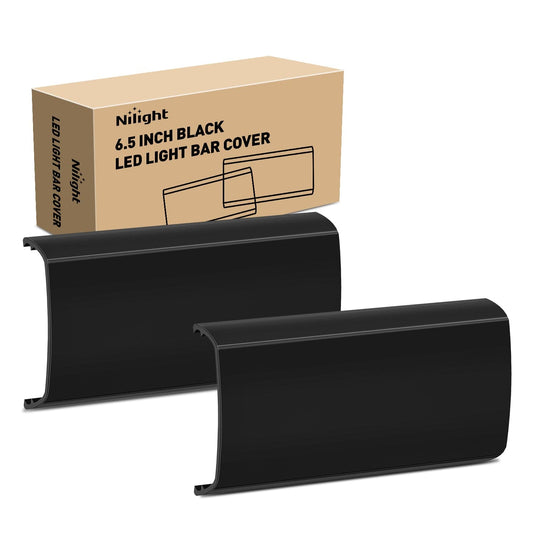 2Pcs 6.5 inch Black Light Bar Cover Light Bars - Top Tuning Boost